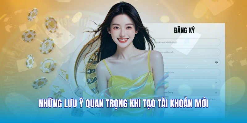 Những lưu ý quan trọng khi tạo tài khoản mới